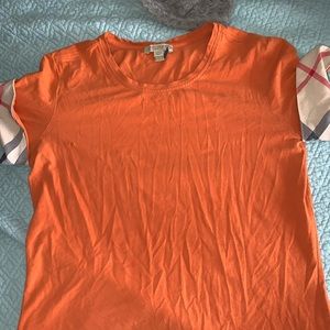 Women’s Orange Burberry t-shirt